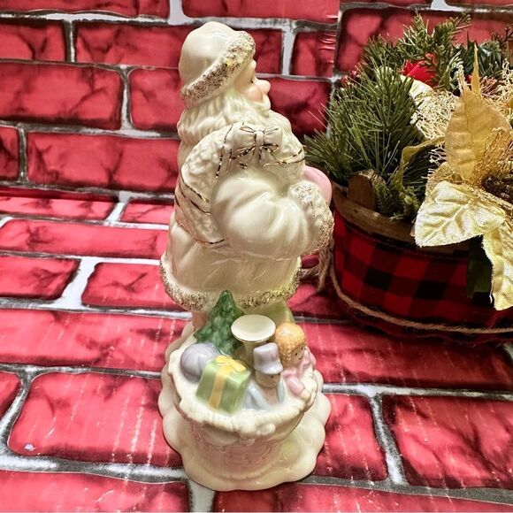 LENOX Porcelain Santa Claus W/Gold & Pink Details - Picture 9 of 12